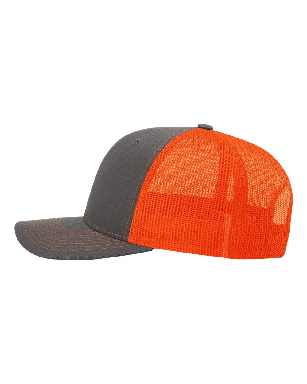 112SnapbackTruckerCap-BestSeller-charcoal_neonorange_1