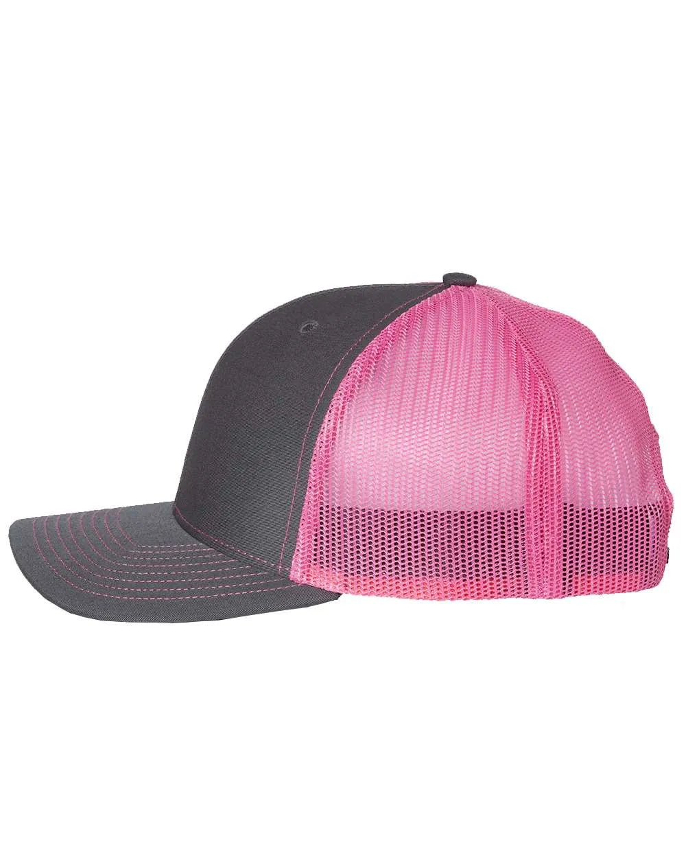 112SnapbackTruckerCap-BestSeller-charcoal_neonpink_2