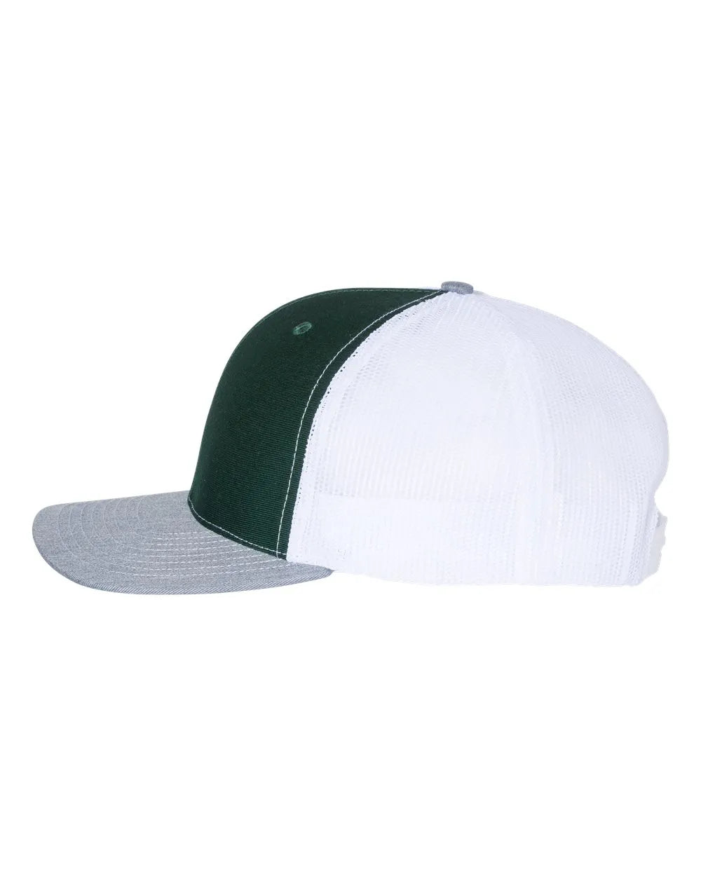 112SnapbackTruckerCap-BestSeller-darkgreen_white_heathergrey