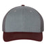 112SnapbackTruckerCap-BestSeller-heathergrey_charcoal_maroon