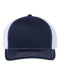 112+ R-Flex Adjustable Trucker Cap -navy/ white