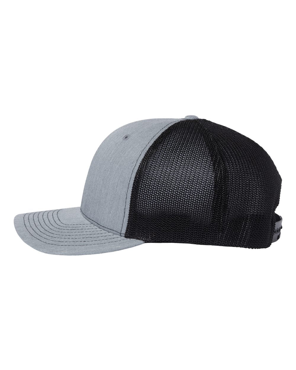 112+ R-Flex Adjustable Trucker Cap Black/ White_1