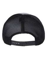 112+ R-Flex Adjustable Trucker Cap Black/ White_2