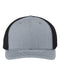 112+ R-Flex Adjustable Trucker Cap Heather Grey/ Black