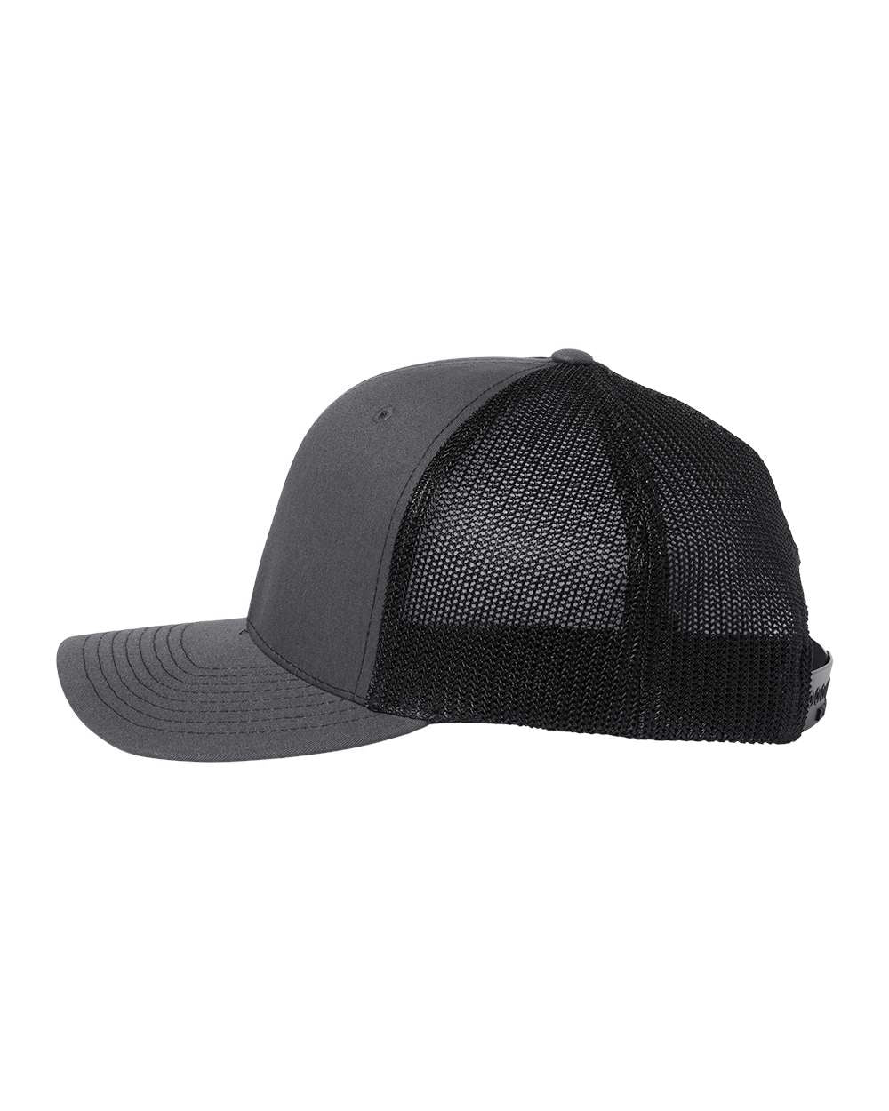 112+ R-Flex Adjustable Trucker Cap Heather Grey/ Black_1