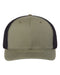 112+ R-Flex Adjustable Trucker Cap Loden Green/ Black