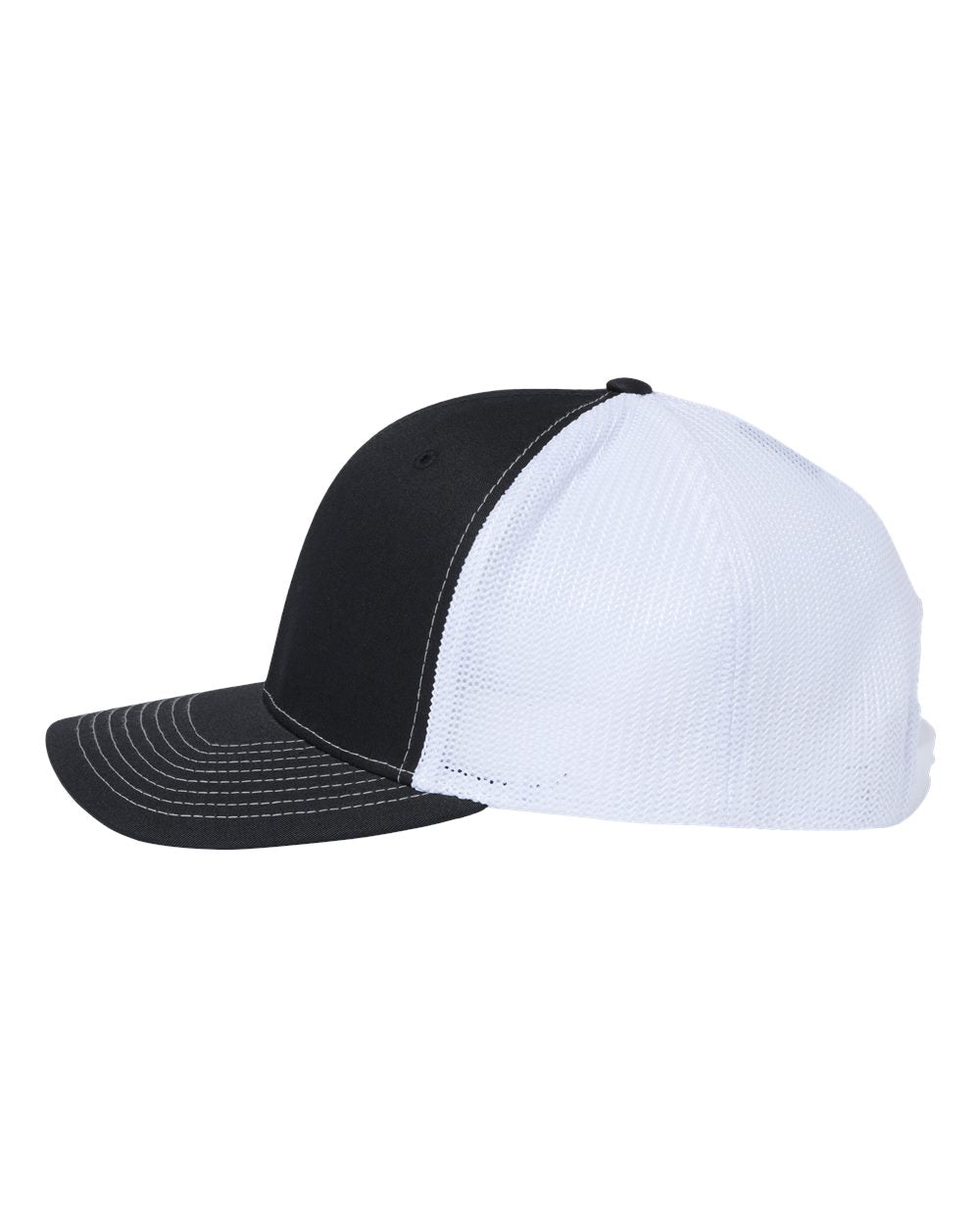 112+ R-Flex Adjustable Trucker Cap Navy/ White_1