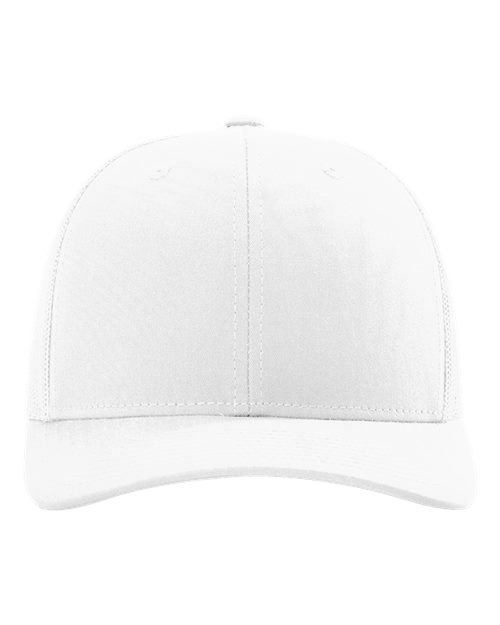 112+ R-Flex Adjustable Trucker Cap  white