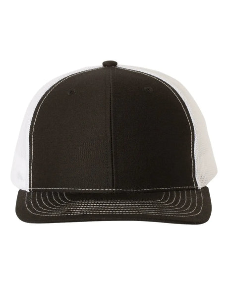 112 Snapback Trucker Cap - Best Seller Black/ White