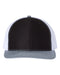 112 Snapback Trucker Cap - Best Seller Black/ White/ Heather Grey