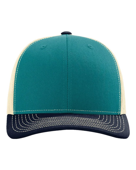112 Snapback Trucker Cap - Best Seller Blue Teal/ Birch/ Navy
