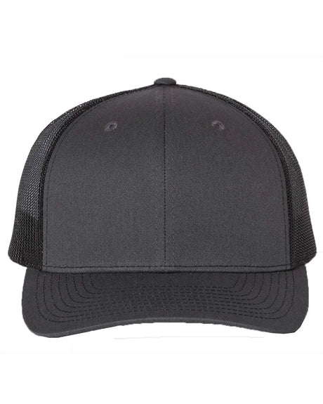 112 Snapback Trucker Cap - Best Seller Charcoal/ Black