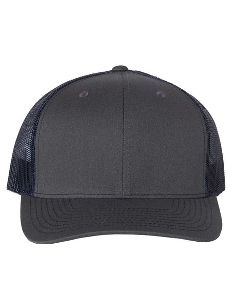 112 Snapback Trucker Cap - Best Seller Charcoal/ Navy