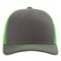 112 Snapback Trucker Cap - Best Seller Charcoal/ Neon Green