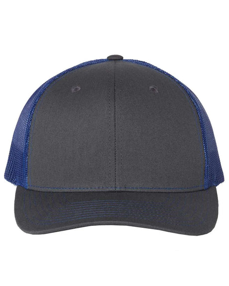 112 Snapback Trucker Cap - Best Seller Charcoal/ Royal