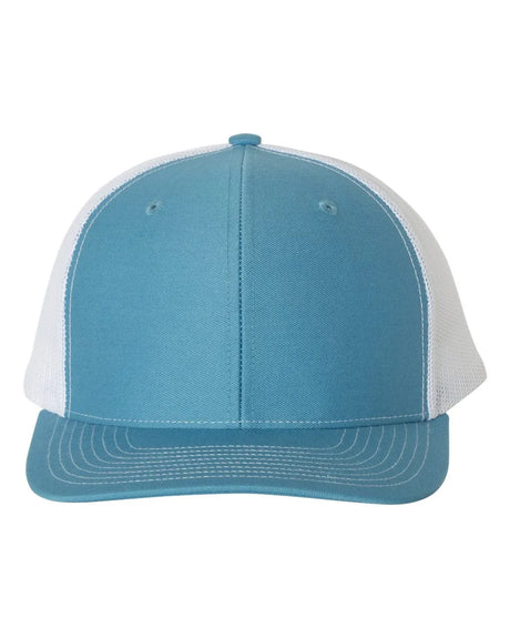 112 Snapback Trucker Cap - Best Seller Columbia Blue/ White