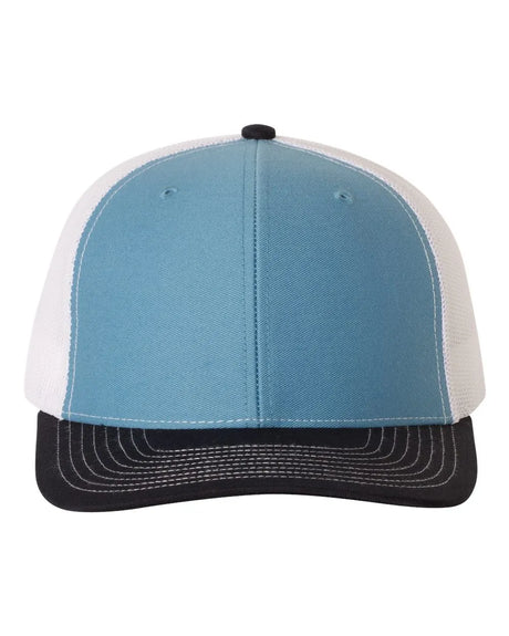 112 Snapback Trucker Cap - Best Seller Columbia Blue/ White/ Navy