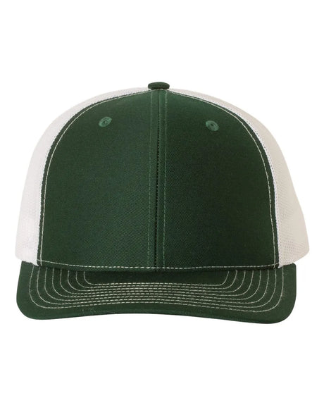 112 Snapback Trucker Cap - Best Seller Dark Green/ White