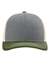 112 Snapback Trucker Cap - Best Seller Heather Grey/ Birch/ Army Olive