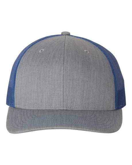 112 Snapback Trucker Cap - Best Seller Heather Grey/ Royal