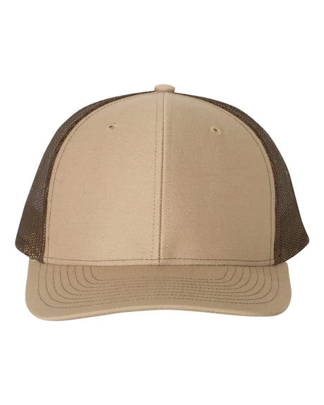 112 Snapback Trucker Cap - Best Seller Khaki/ Coffee