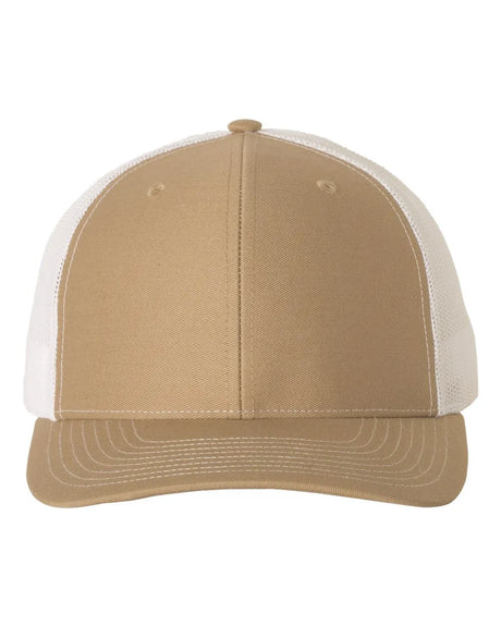 112 Snapback Trucker Cap - Best Seller Khaki/ White
