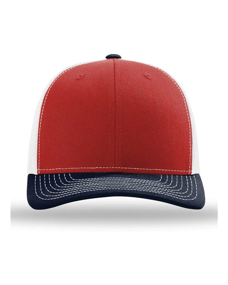112 Snapback Trucker Cap - Best Seller Red/ White/ Navy