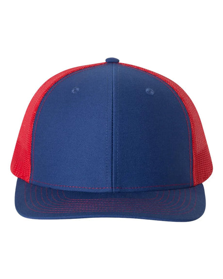 112 Snapback Trucker Cap - Best Seller Royal/ Red