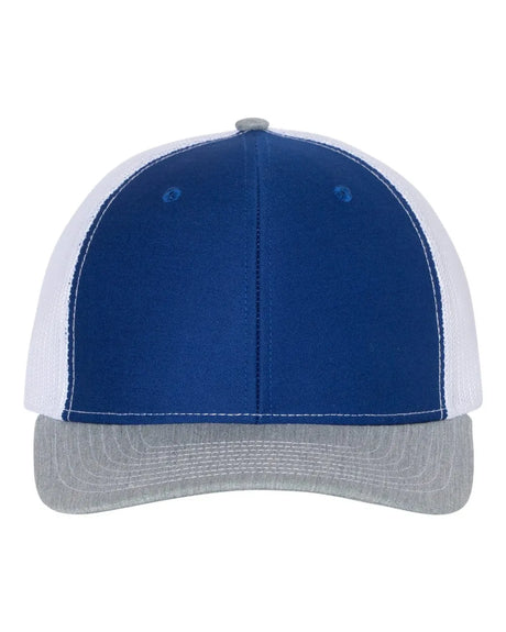 112 Snapback Trucker Cap - Best Seller Royal/ White/ Heather Grey