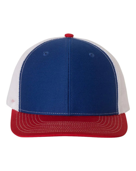 112 Snapback Trucker Cap - Best Seller Royal/ White/ Red
