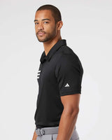 3-Stripes Chest Polo black/ white_1