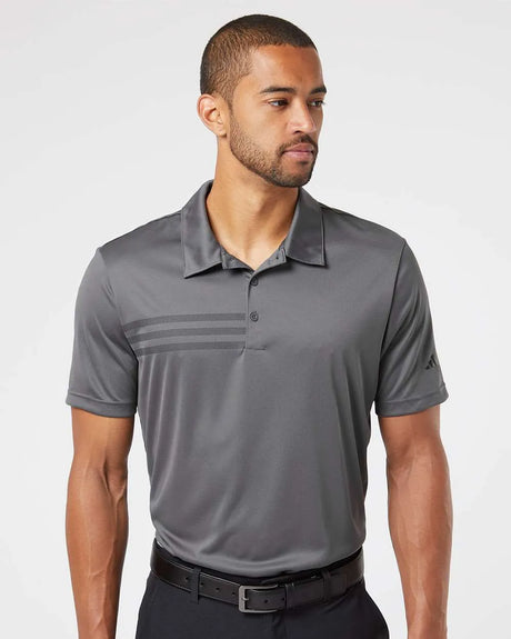 3-Stripes Chest Polo grey five/ black