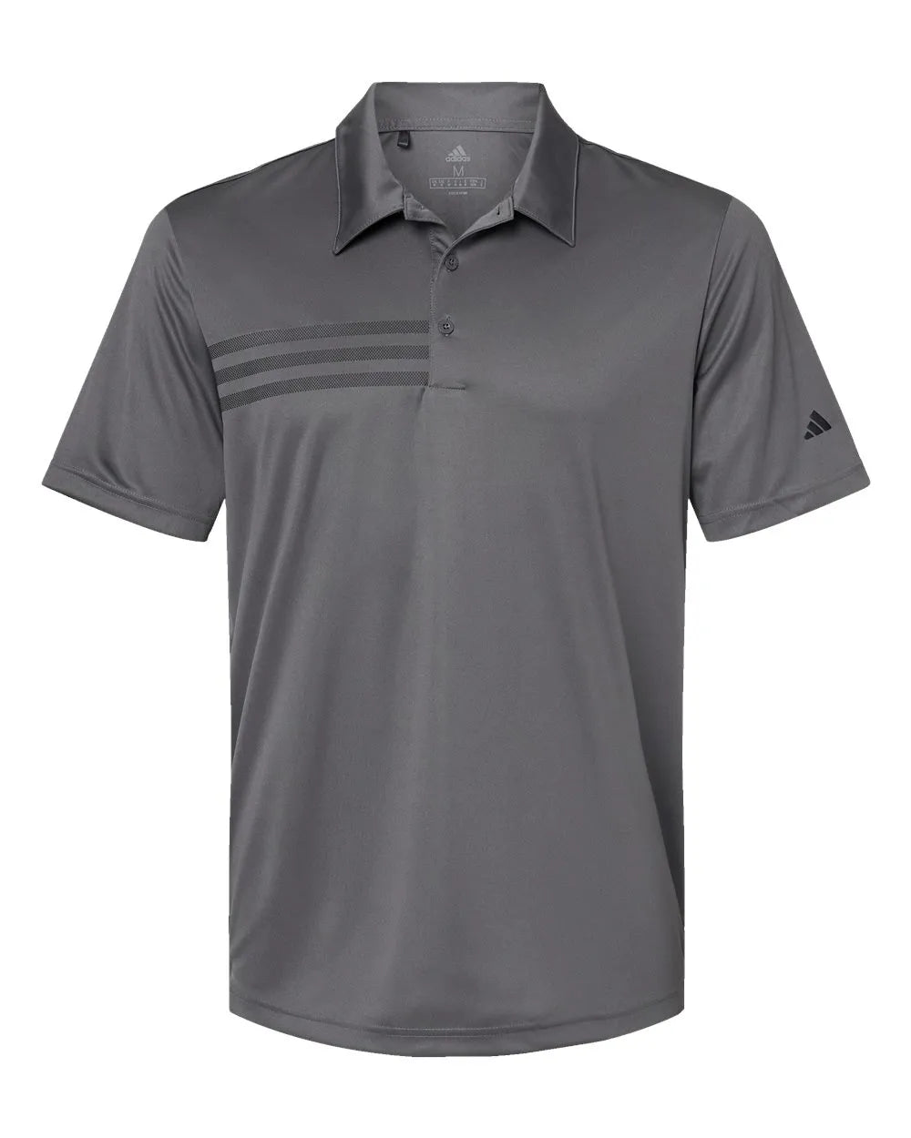 3-Stripes Chest Polo grey five/ black_3