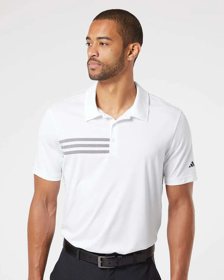 3-Stripes Chest Polo white/ black