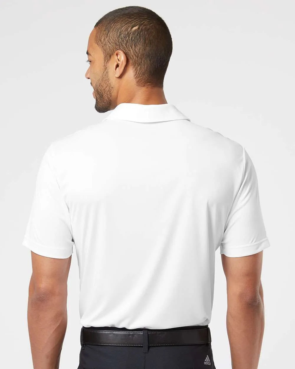 3-Stripes Chest Polo white/ black_2