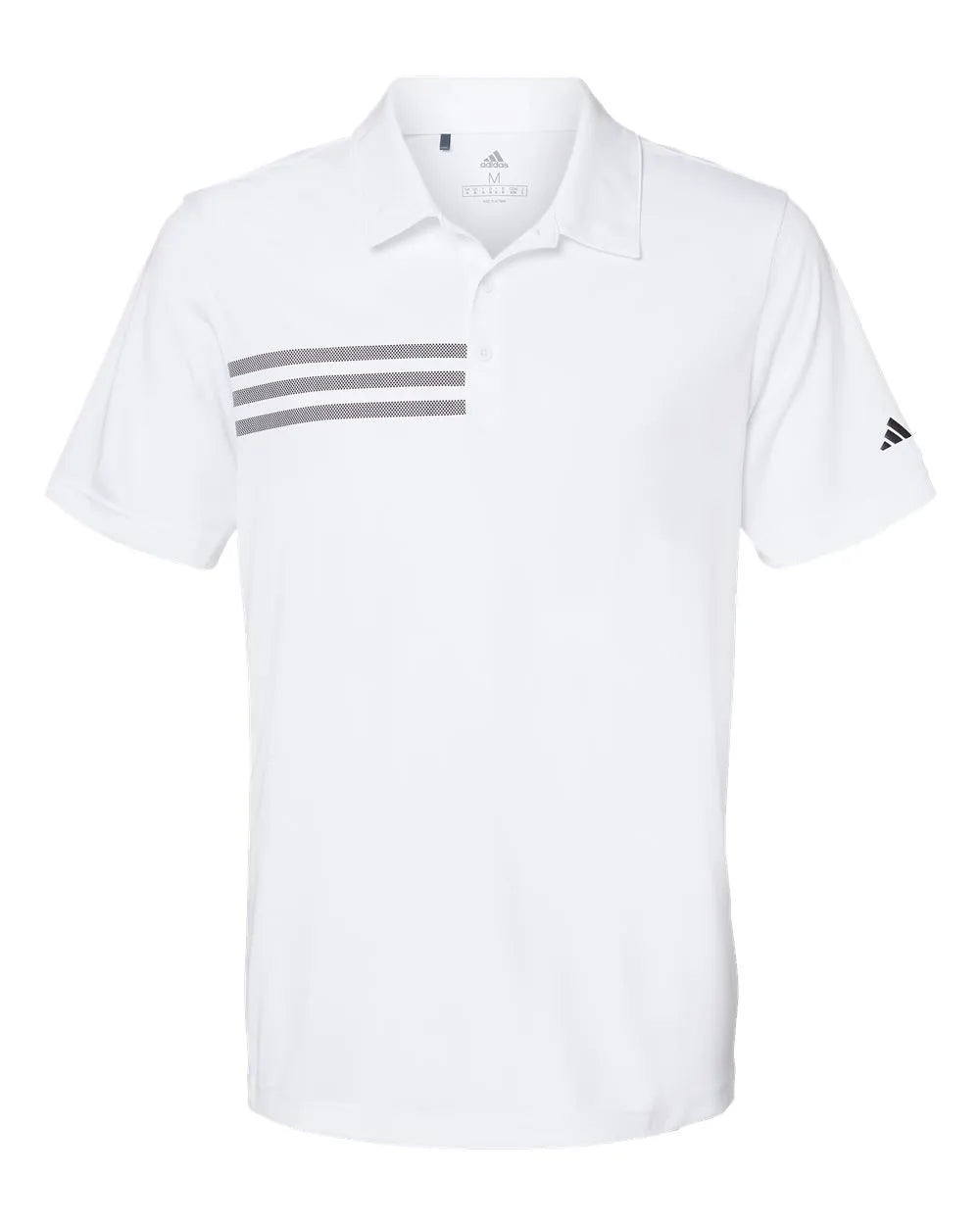 3-Stripes Chest Polo white/ black_3