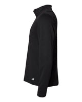 3-Stripes Double Knit Quarter-Zip Pullover black/ grey two_4