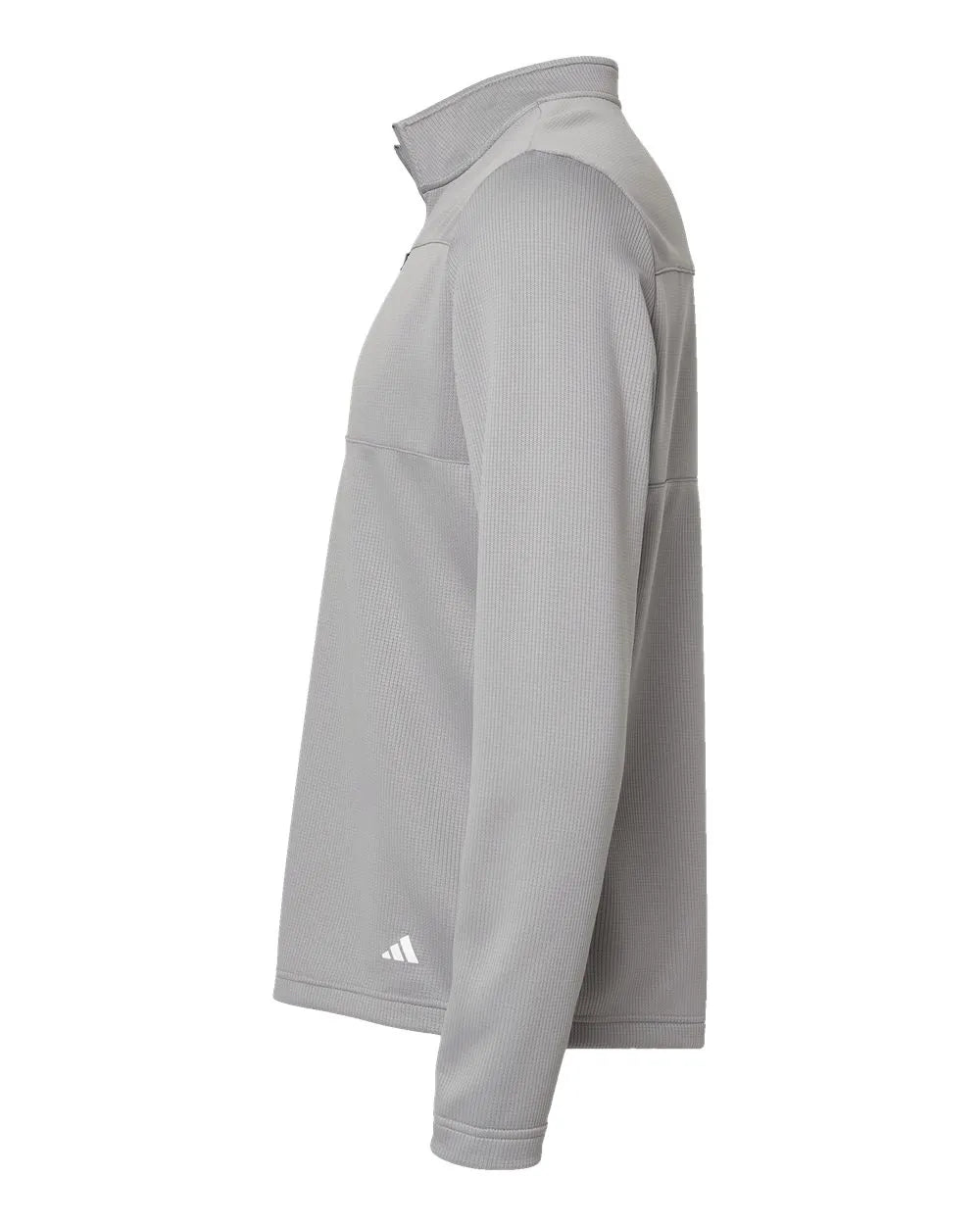 3-Stripes Double Knit Quarter-Zip Pullover grey three/ white_4