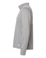 3-Stripes Double Knit Quarter-Zip Pullover grey three/ white_4