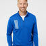 3-Stripes Double Knit Quarter-Zip Pullover team royal/ grey two