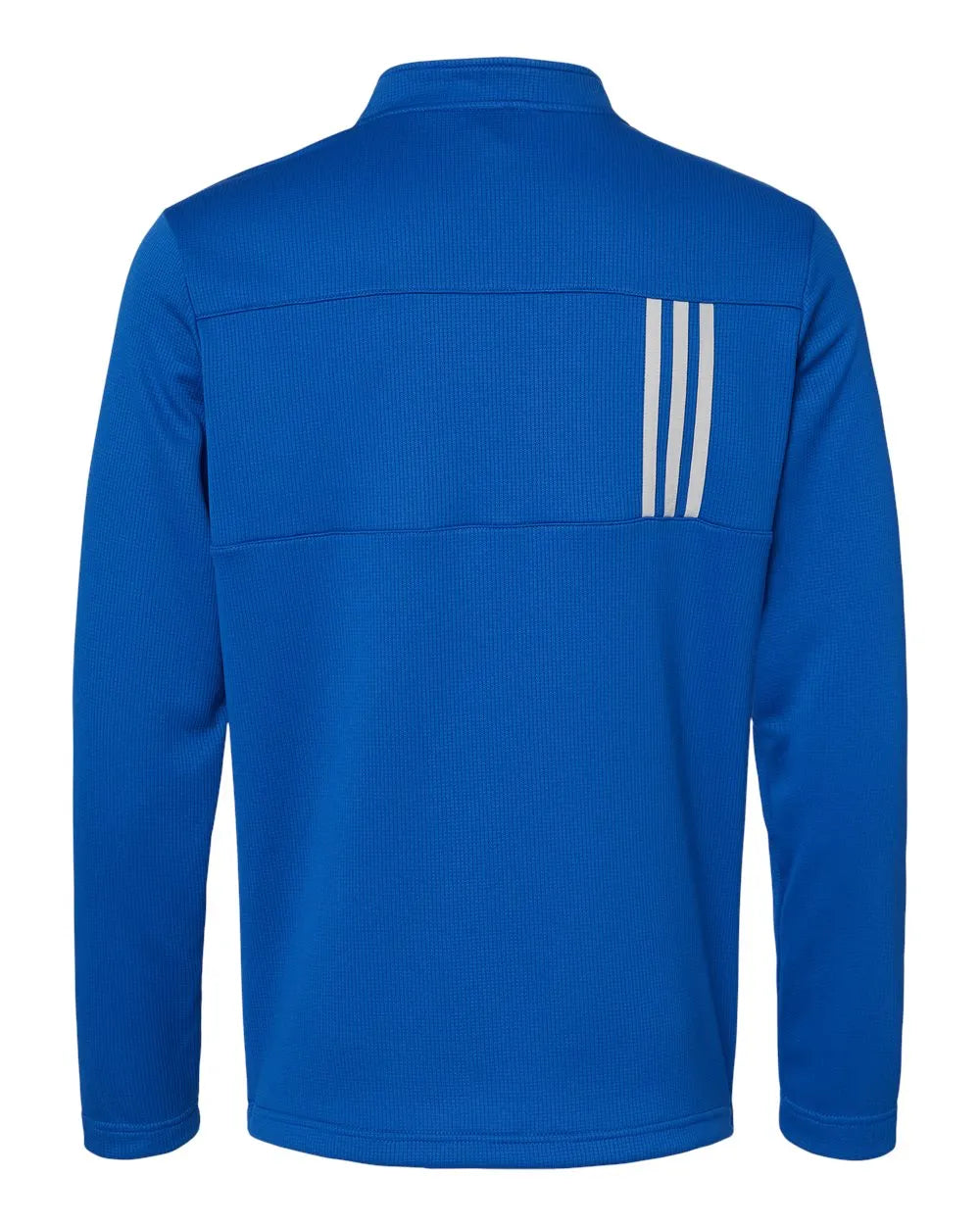 3-Stripes Double Knit Quarter-Zip Pullover team royal/ grey two_5