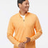 3-Stripes Quarter-Zip Sweater acid orange melange