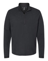 3-Stripes Quarter-Zip Sweater black melange_3