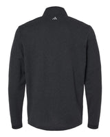 3-Stripes Quarter-Zip Sweater black melange_5