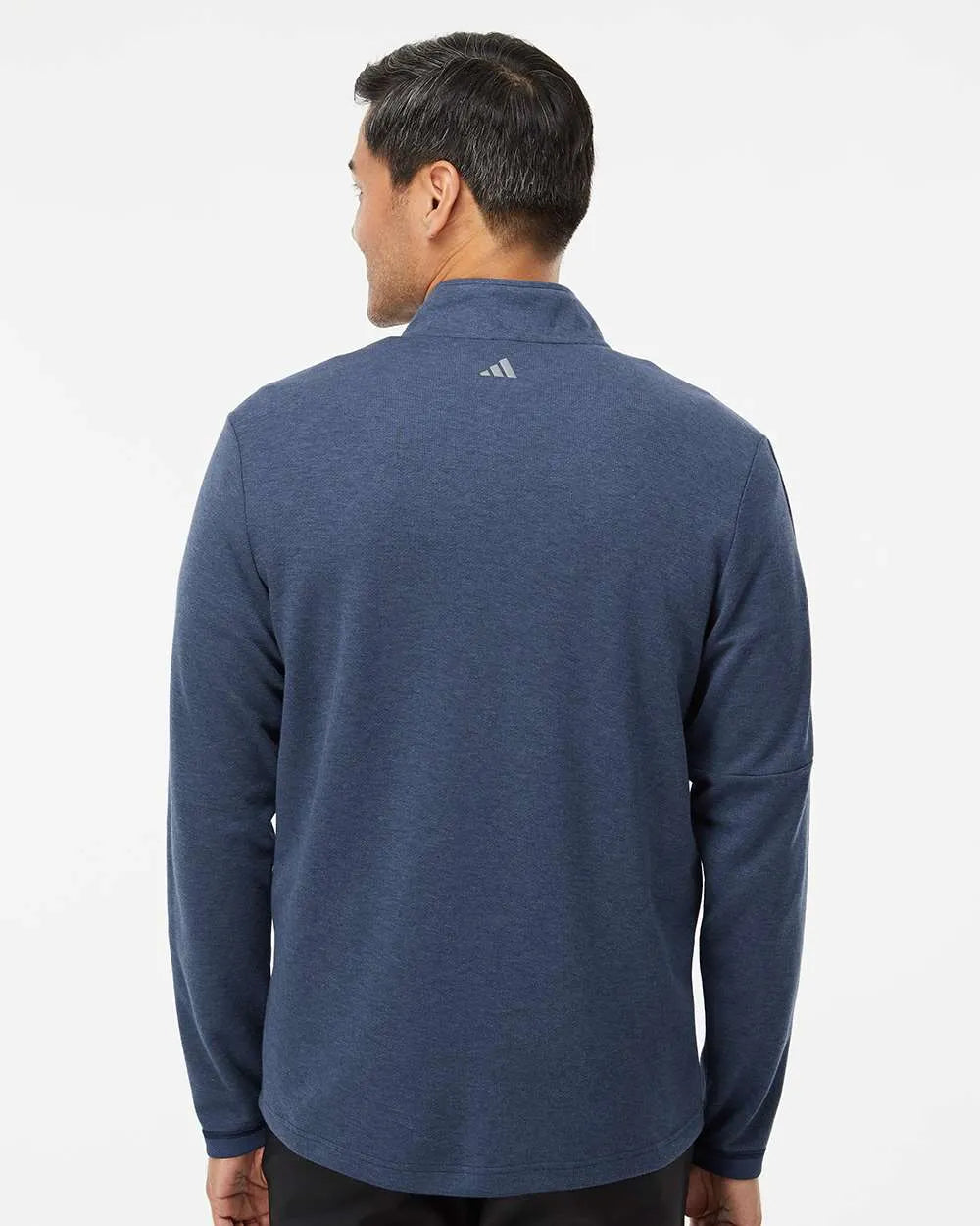 3-Stripes Quarter-Zip Sweater collegiate navy melange_2