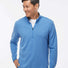 3-Stripes Quarter-Zip Sweater focus blue melange
