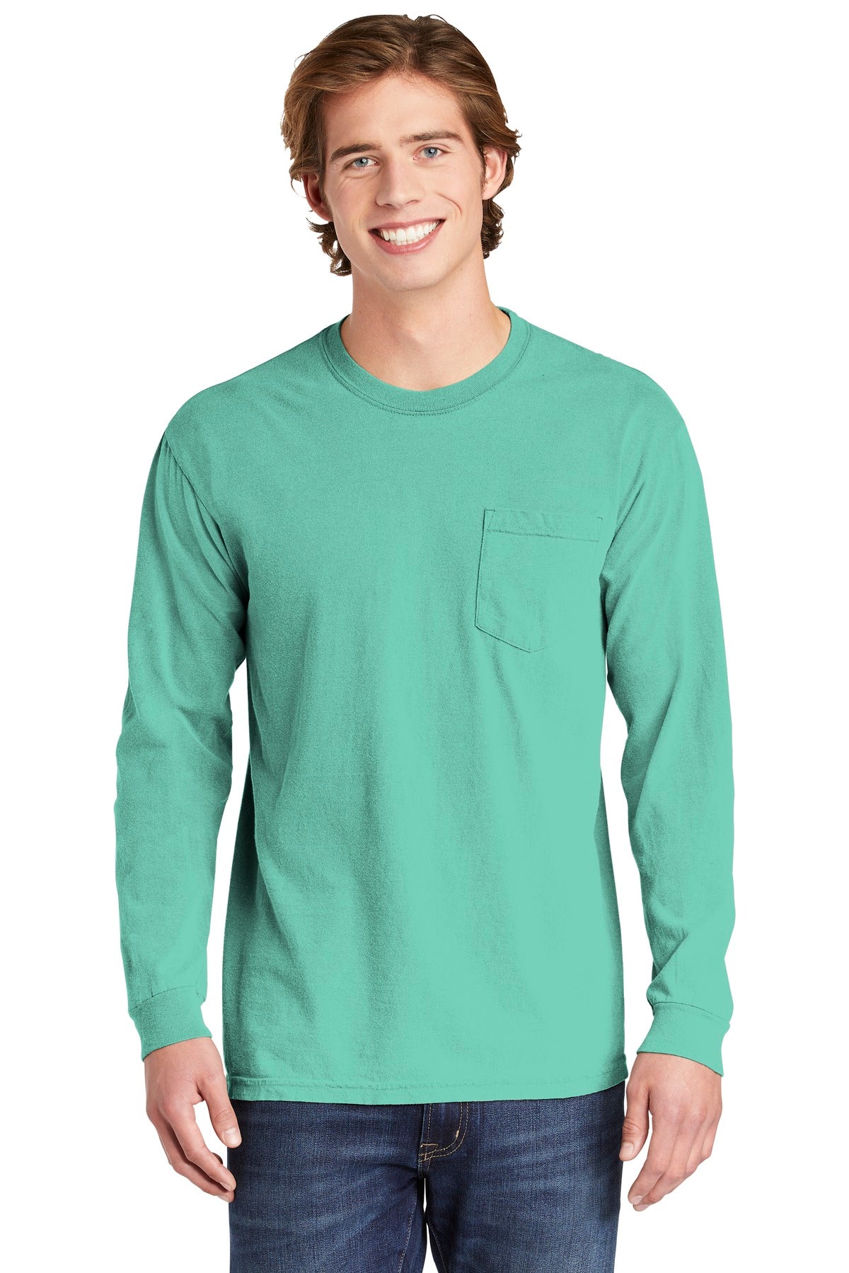 COMFORT COLORS ® Heavyweight Ring Spun Long Sleeve Pocket Tee. 4410