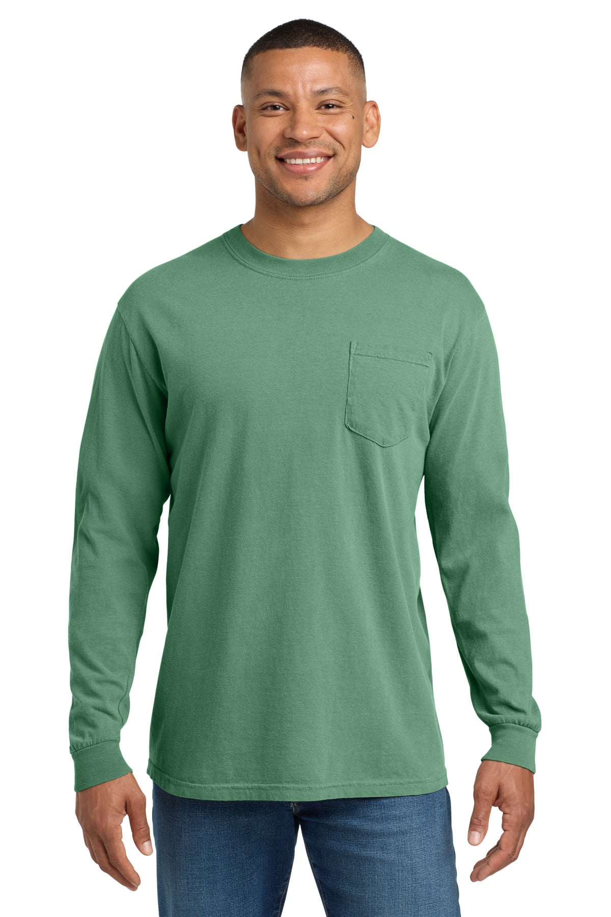 COMFORT COLORS ® Heavyweight Ring Spun Long Sleeve Pocket Tee. 4410