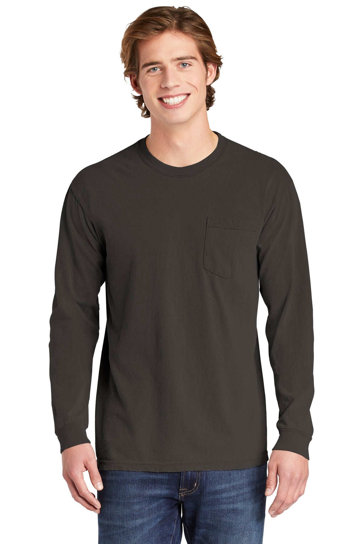 COMFORT COLORS ® Heavyweight Ring Spun Long Sleeve Pocket Tee. 4410