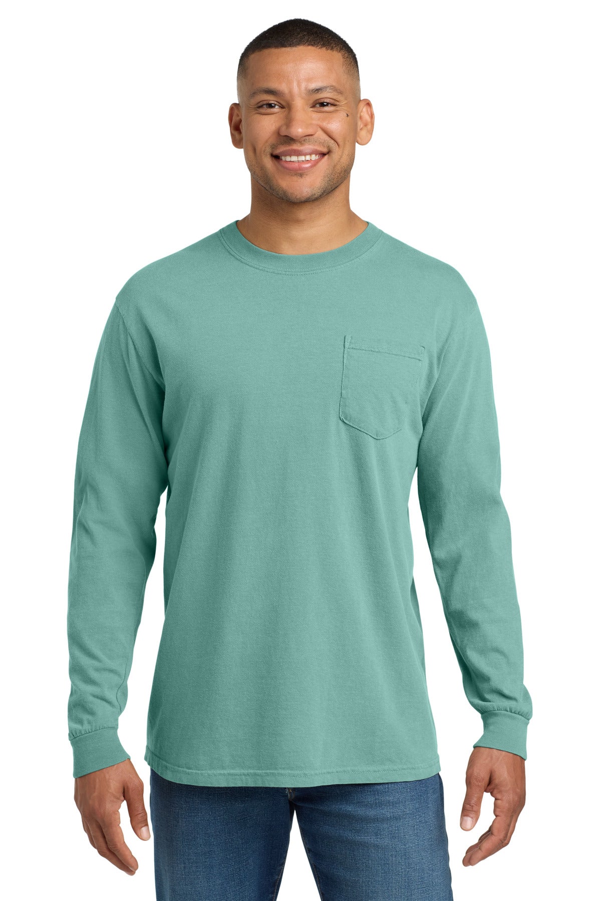 COMFORT COLORS ® Heavyweight Ring Spun Long Sleeve Pocket Tee. 4410